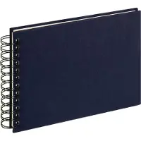 Walther design SA-509-U Cloth - Spiraal album - Formaat 23 x 17 cm - Donkerblauw