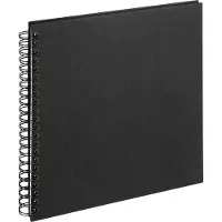 Walther design SA-510-B Cloth - Spiraal album - Formaat 30 x 30 cm - Zwart