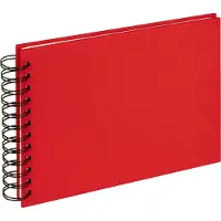 Walther design SA-509-R Cloth - Spiraal album - Formaat 23 x 17 cm - Rood