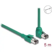 DeLOCK RJ45 Network Cable PROFINET SF/UTP 90° angled 5 m green