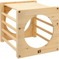 Tp Toys Actieve houten klimblokken voor kinderen, naturel, 52 x 60 x 52 cm (L x B x H)