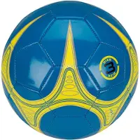 Get & go Mini Voetbal - Blauw/Zwart - Maat 3 - Ca. 19 cm - PVC