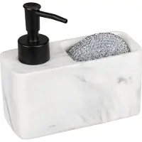 Wenko Resa 150 ml zeepdispenser, zwart/wit