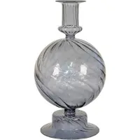 House Nordic Kandelaar Future glas | House Nordic glas blauw 12x12x22 cm kandelaars | NADUVI