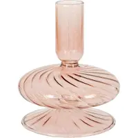 House Nordic Kandelaar Delaware glas | House Nordic glas beige 9x9x11.5 cm kandelaars | NADUVI