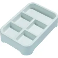 IDesign Lade organizer Eco Tray 5 Vaks Grijs (28,1 x 19,2 x 6,4 cm)