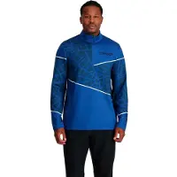 Spyder Vital 1/2 Zip Skipully heren Blauw dessin 2XL