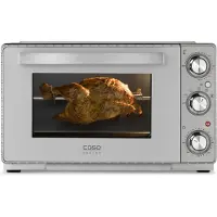 Caso Mini-oven TO 26 SilverStyle met roterend draaispit