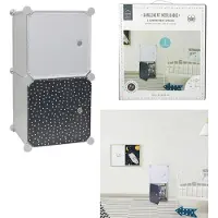 Home Deco Kids Opbergkubus - 2 stuks 30x30 cm - grijs