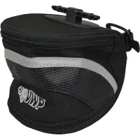 Vwp zadeltas luxe l-nylon m/klik-sluit. zwart