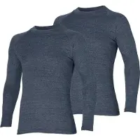 Heatkeeper Thermoshirt - Heren - Thermokleding - Antraciet - L - Set van 2