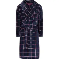 Pastunette for men fleece badjas donkerblauw Heren