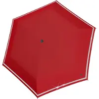 Knirps Paraplu 'Rookie' grijs / karmijnrood
