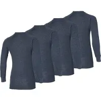 Heatkeeper - Thermoshirt dames - Antraciet - L - 4-Stuks - Thermokleding dames