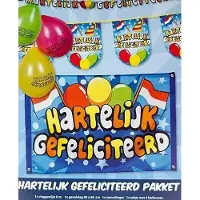 Boland Feestpakket hartelijk gefeliciteerd (blauw en multi)