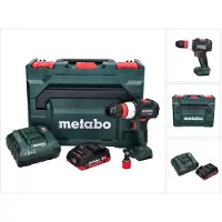 Metabo Boormachine + slagboor, BS 18 LT BL Q accuboormachine 18 V 75 Nm Brushless + 1x accu 4.0 Ah + lader + metaBOX (Oplaadbare batterij)