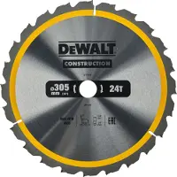 DeWalt Cirkelzaagblad voor Hout | Construction | Ø 305mm Asgat 30mm 24T - DT1958-QZ