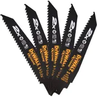 DeWalt Extreme Serie - Reciprozagen Bladen - 152mm - Bi-Metaal Kobalt - 5 stuks