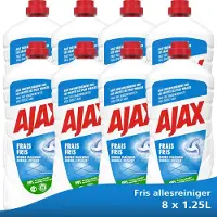 Ajax Fris Allesreiniger - 8 x 1.25L - Multi-Oppervlakken Reiniger - Voordeelverpakking