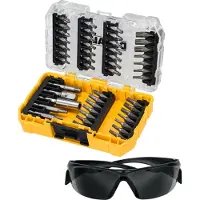 DeWalt DT70704-QZ bitset in Tough Case met GRATIS veiligheidsbril. 47-delig