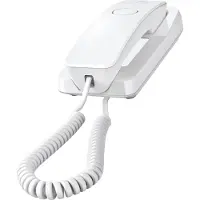 Gigaset DESK 200, Analoog telefoon, draadloos handset met kabelverbinding, 10 contacten, wit