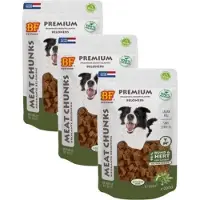 BF Petfood 3x200 gr Biofood meat chunks rund&hert hondensnack