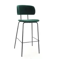 Workliving Barkruk Hoog Bo RS - Velvet Earth Teal