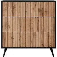 NADUVI Collection Dressoir Giulia 3 lades | NADUVI Collection hout naturel 79x78x38 cm dressoirs | NADUVI