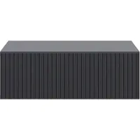 Selsey Nachtkastje Vesper zwevend | Design hout zwart 50x17x32 cm nachtkastjes | NADUVI
