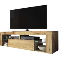 Selsey TV-meubel Cloé | spaanplaat naturel 140x50x35 cm tv-meubels | NADUVI