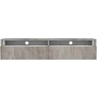 Selsey TV-meubel Mathias | Design spaanplaat grijs 140x30x31 cm tv-meubels | NADUVI