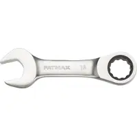 Stanley - FATMAX Stubby Ringsteeksleutel met ratel 19mm - Steeksleutel - Sleutelgereedschap - 1 Stuk(s)