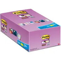 Post-It Value Pack: Super Sticky Notes, Canary Yellow, 76mm x 127 mm, 14 blokken + 2 GRATIS