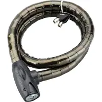 Thirard Scorp Schlüsselschloss, stahlummanteltes Kabel, Fahrrad, 25mmx1.2m, 2 Schlüssel