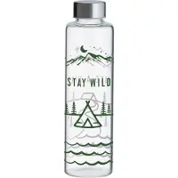Typhoon PURE STAY WILD Trinkflasche aus Glas, 600 ml