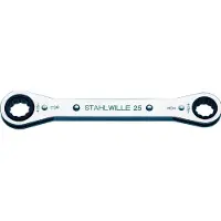 Stahlwille 41562022 25AN 5/16 X 11/32 RATSCHENRINGSCHLUESSEL Dubbele ringsleutelratelset Sleutelbreedte (inch) 5/16 - 11/32