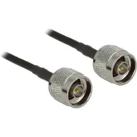 DeLOCK N (m) - N (m) kabel - LMR195/RF195 - 50 Ohm / zwart - 1 meter