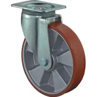 BS Rollen Zwenkwiel voor zware lasten | wiel-d. 150 mm draagvermogen 550 kg | gegoten polyurethaan | 135 mm 110 mm | 1 stuk - L600.B90.150 L600.B90.150