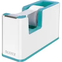 Leitz WOW Plakbandhouder - Inclusief 1 Rol Plakband - IJsblauw/Wit