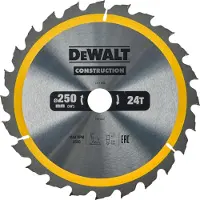 DeWalt DT1956-QZ - Cirkelzaagblad - 250mm - 24 Tanden - Stationair Gereedschap