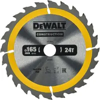 DeWalt Constructie Serie - Zaagblad - 165mm - 24T - Hout