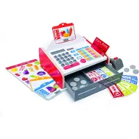 Hape Speelkassa met Geluid en Licht - Rekenmachine, Muntgeld en Bankpas - Rollenspel Winkeltje Spelen - 3 Jaar+