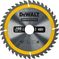 DeWalt cirkelzaagblad 190x30x2,6mm 40T