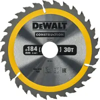 DeWalt DT1942-QZ - Cirkelzaagblad - 184mm - 30T - Voor Hout