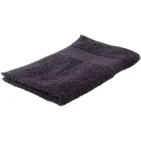 Arowell gastendoek gastenhanddoek 50 x 30 cm - 500 gram - zwart - 5 stuks