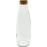 Benza Melkfles met kurk - Ideaal voor o.a. Bed & Breakfast of Horeca - waterfles Melkfles of sapfles - 500ml - 6 Stuks