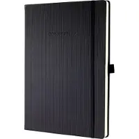 Sigel notitieboek - Conceptum Pure - A4 - zwart - hardcover - 194 pagina's - 80 grams - blanco - SI-CO110