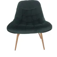 SalesFever fauteuil XXL fluweel/houtlook
