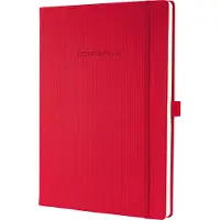 Sigel - notitieboek - Conceptum Pure - A4 - rood - hardcover - 194 pagina's - 80 grams - lijn - SI-CO645