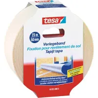 TESA Dubbelzijdige Tapijttape - Transparant - Textielversterkt - 25mx50mm
